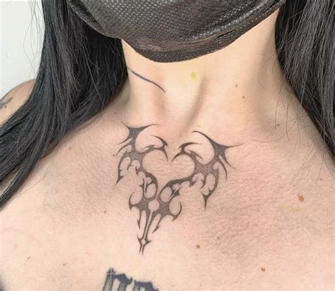 Beautiful Chest Tattoo for Women