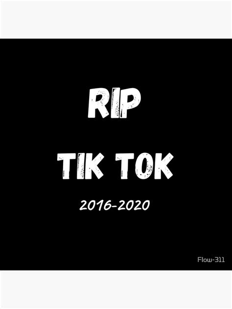 "RIP TIK TOK" Throw Pillow for Sale by Flow-311 | Redbubble
