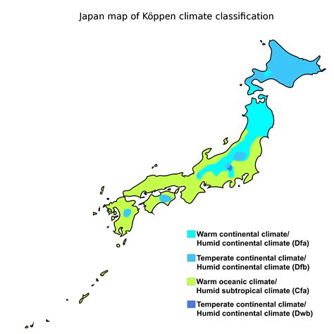 A Köppen climate classification map of Japan [1900x1900] : MapPorn