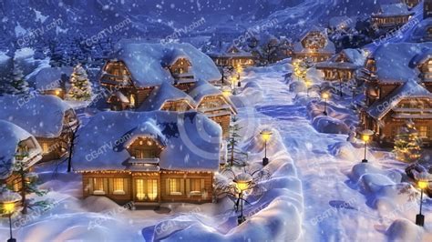 Christmas 3D Animation. Full HD 1080p Stock Footage Clip.