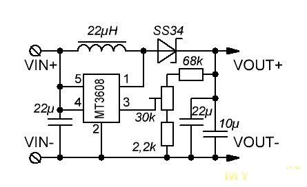 Преобразователь на MT3608 и немного света | Arduino, Aliexpress, Diagram