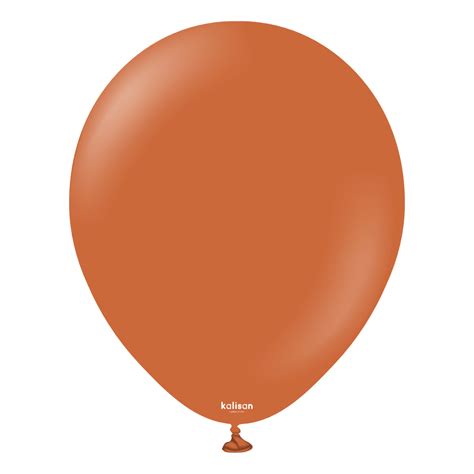 Rust Orange 18″ Latex Balloons (25 count) - happypartycity.com