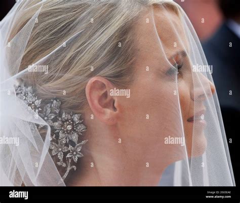 Princess Charlene Of Monaco Wedding High Resolution Stock Photography ...