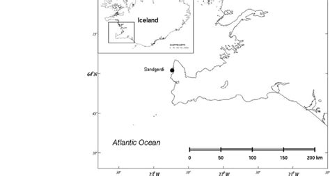 Map of Reykjanes Peninsula (Iceland) and location of the sampling site ...