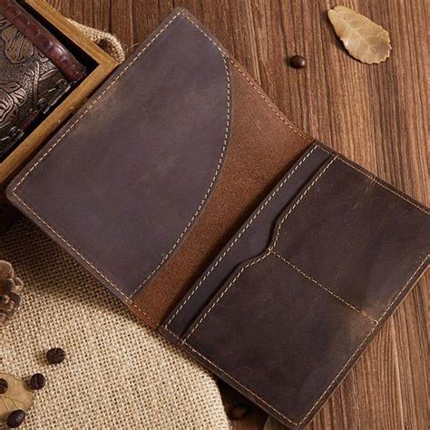 Classic Brown Bag Genuine Leather Passport Wallet – Leather Creation