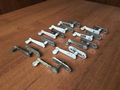 10 Pcs. Antique Cremona Window Sliders Furniture Latch, Small Door