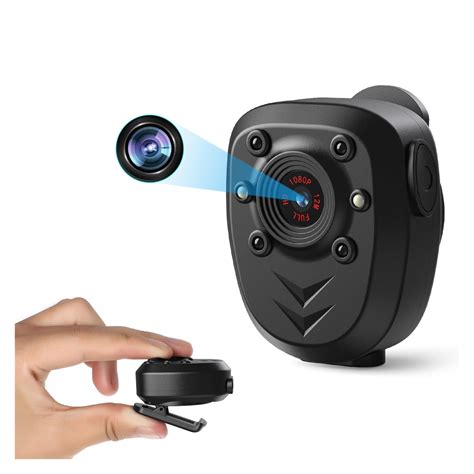 Police Body Lapel Worn Video Camera 1080P HD DVR IR Night Visible LED
