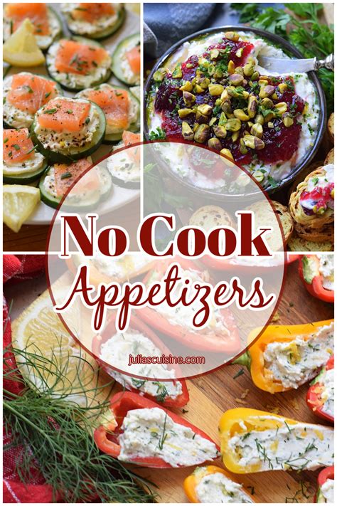 easy appetizers no cook 1