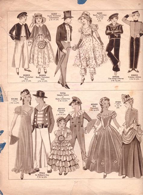 vintage halloween costume patterns 3