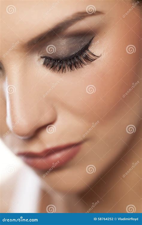 False eyelashes stock photo. Image of girl, lash, fake - 58764252
