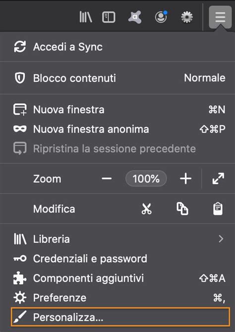Personalizzare la barra degli strumenti di Firefox - CCM