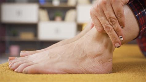 Discomfort, sprain and pain in the foot. 45653272 Stock Video at Vecteezy