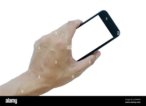 smart phone  hand stock photo alamy