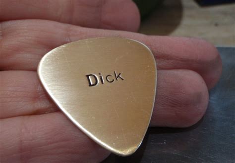 Bronze Guitar Pick Dick Pick - Etsy UK