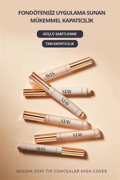 Missha İnce Dokulu Pürüzsüz Görünüm Sağlayan Concealer Stay Tip ...