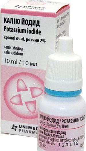 Глазные капли калия йодид: инструкция по применению, аналоги, отзывы о ...