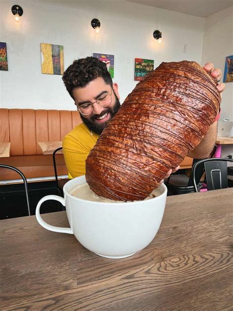 Houston halal bakery is making comically large croissants and coffee