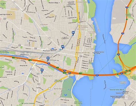alexandria virginia map  directions