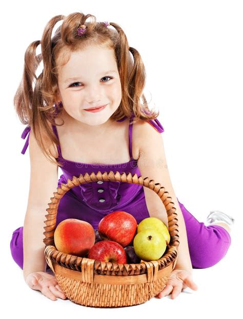 Girl with fruit stock image. Image of beautiful, enjoying - 21122551