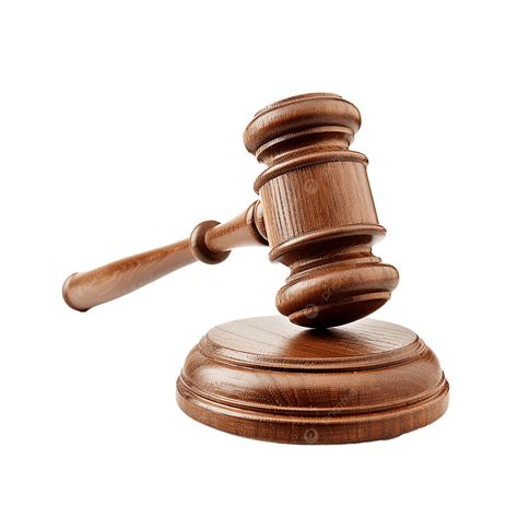 A Wooden Judge Gavel Transparent Background, Court, Law, Criminal Law