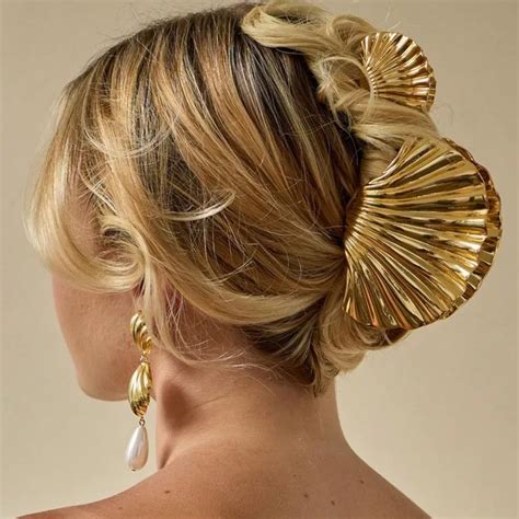 Металлические заколки-ракушки | AliExpress