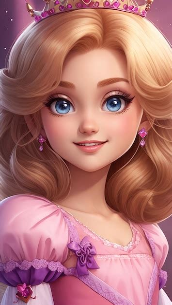 Foto De Princesa Linda - Personagem de desenho animado linda princesa | Foto Premium