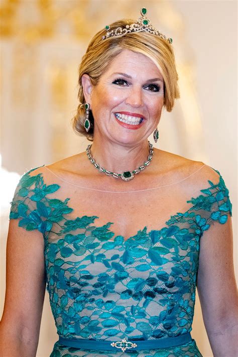 queen maxima   netherlands dazzles   dutch emerald tiara