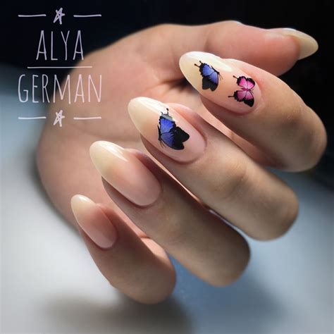 Ногти бабочки маникюр | Nails
