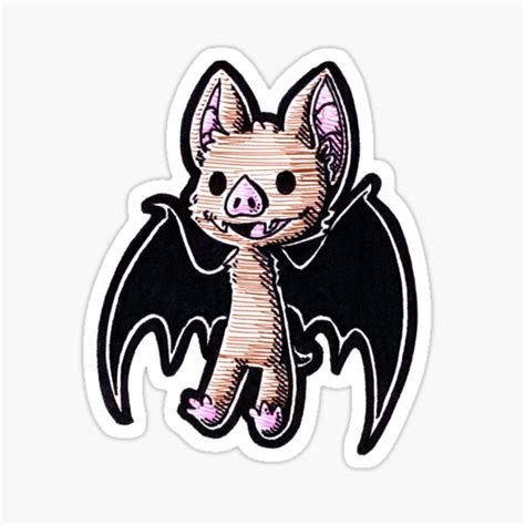 Cute Bat Stickers | Redbubble