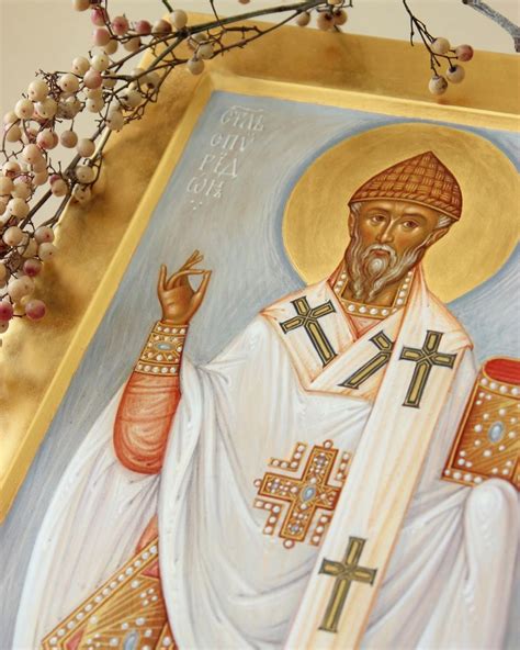 Икона святителя Спиридона Тримифунтского, чудотворца / Icon of St ...