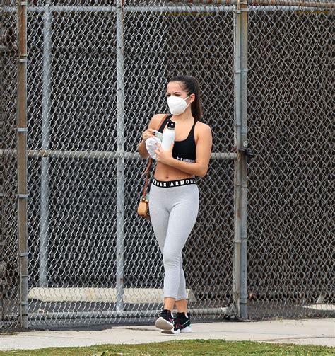 Isabela Merced - Sexy in Leggings and Sports Bra Out in Los Angeles ...