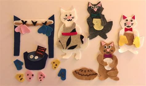 Three Little Kittens Lost Their Mittens Felt Story Childrens Educational Felt Story - Etsy