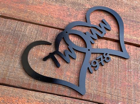 Personalized Gift 6th Anniversary Iron Gift Entwined | Etsy