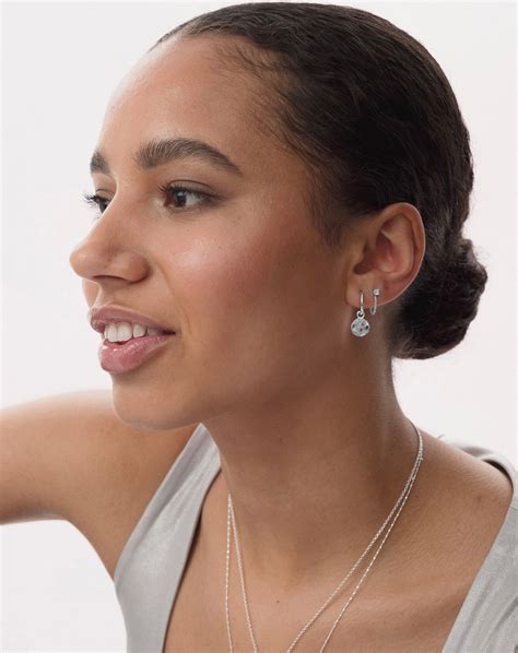 Minimalistica Solo Nova Earrings Silver - Earrings from Syster P