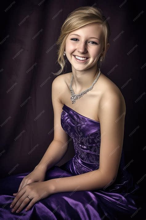 Premium AI Image | Portrait of a beautiful young woman wearing a prom