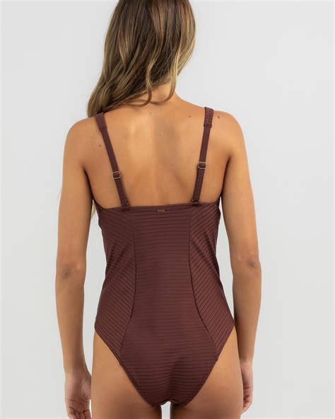 Shop Rip Curl Premium Surf DD One Piece Swimsuit In Plum - Fast