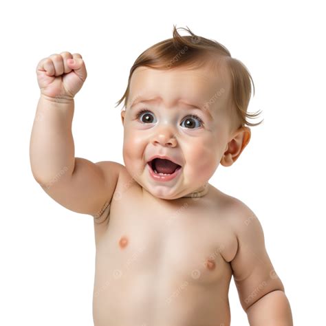 baby raising hand