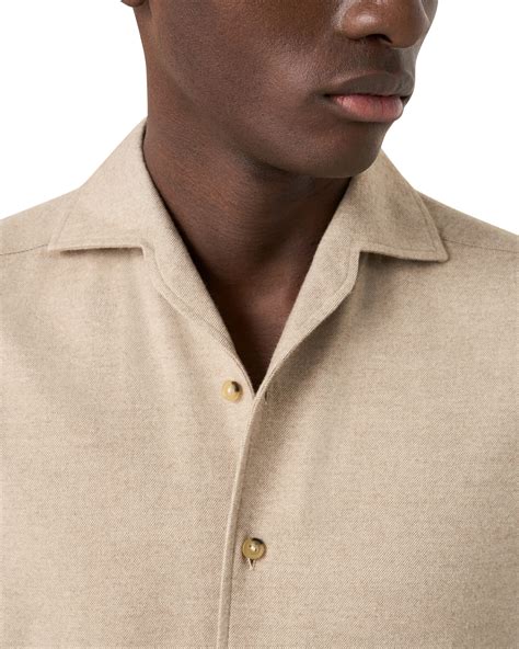 Eton One Piece Collar Flannel Shirt - James Of Montpellier