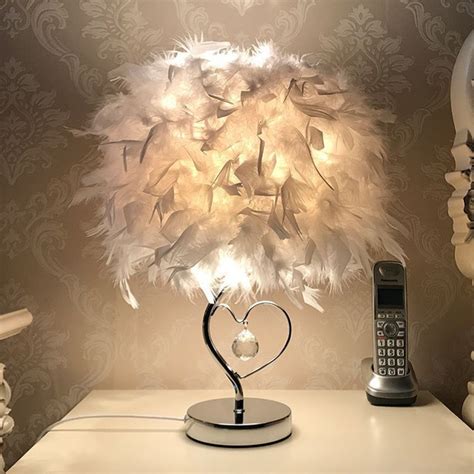 Лампа настольная LampForHome с перьями - купить по низкой цене в ...