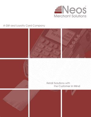 fillable  neos merchant solutions fax email print pdffiller