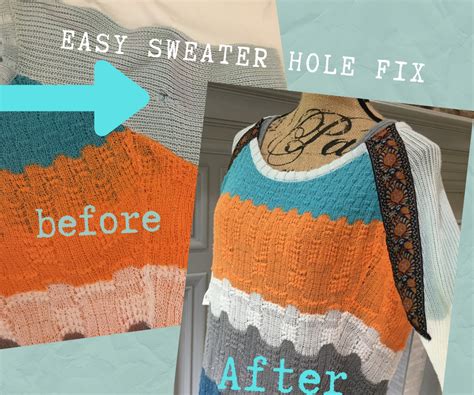 how to fix hole in sweater