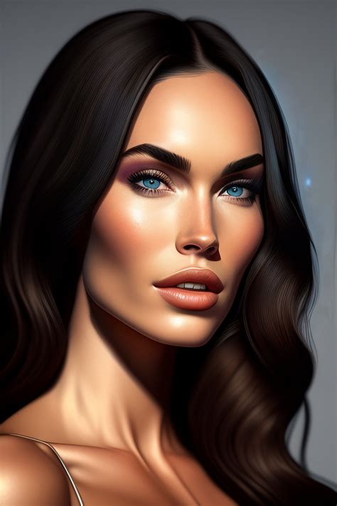 Lexica - Megan fox closeup of face , licking lips. hyperrealistic