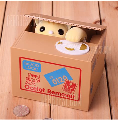 Копилка Котик - воришка Gearbest Itazura Piggy Bank Stealing Coin Cat ...