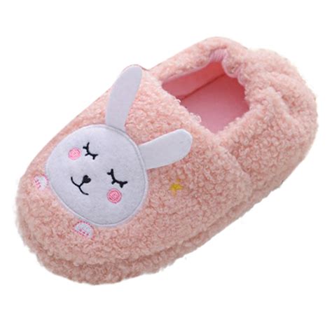 Toddler Boys Girls Slippers Fluffy Little Kids House Slippers Slippers ...