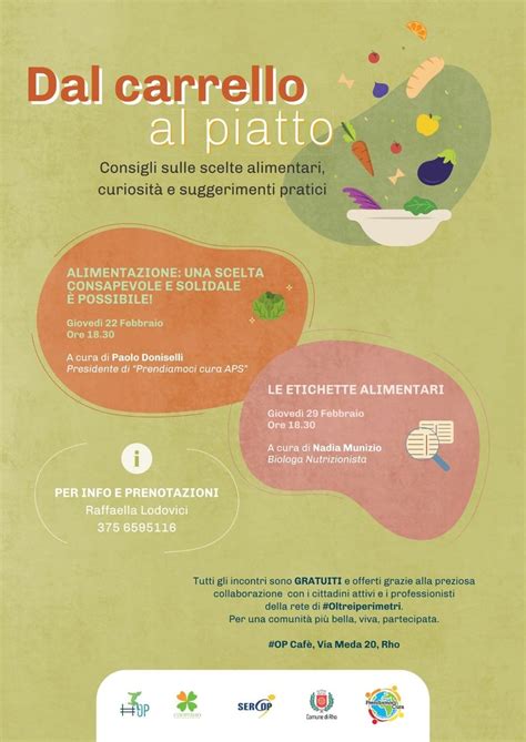 "Dal carrello al piatto", consigli per una sana alimentazione ...