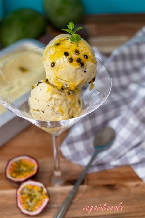 creamy vegan passion fruit mango ice cream veganvvocalscom