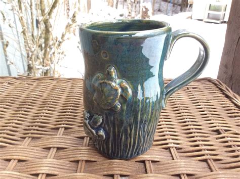 Turtle Mug, Sea Turtle Mug, Ready to Ship, Free Shipping, Coffee Mug