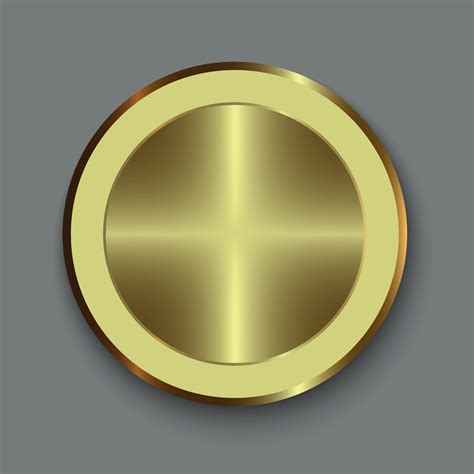 Realistic Gold Button 10993556 Vector Art at Vecteezy