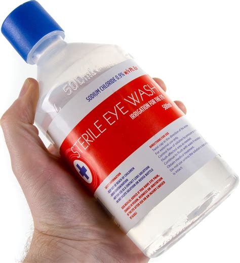 eye wash solution ml sterile saline eyewash amazoncouk