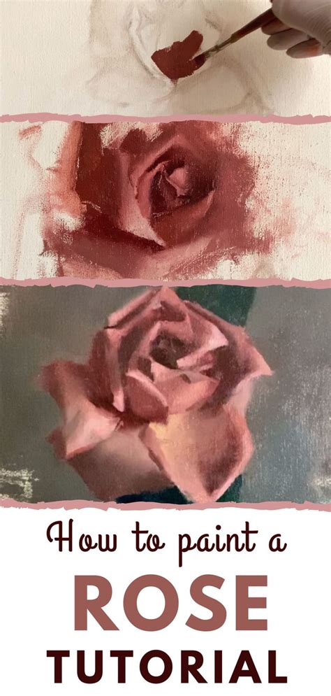 Step By Step Rose Painting Tutorial | Oil painting tutorial, Painting ...